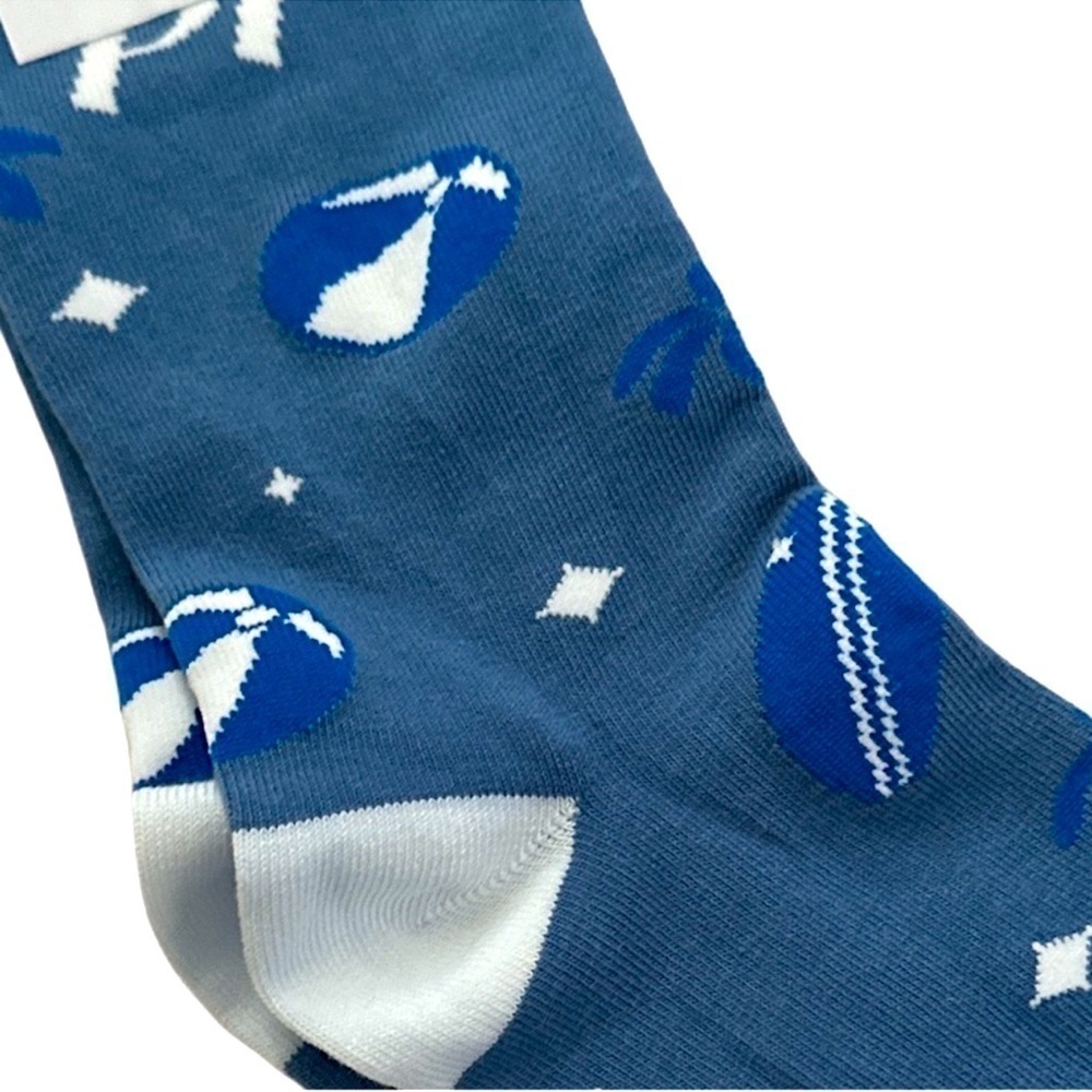 POSHFEST 2023 SAN DIEGO BLUE & WHITE BEACHBALL UNISEX SOCKS - Picture 7 of 9